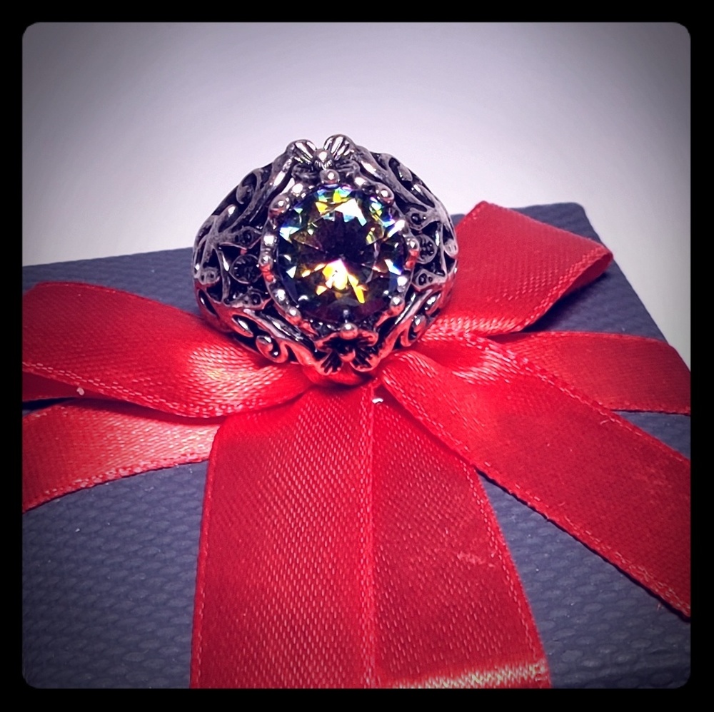 Rainbow Stone Ring
